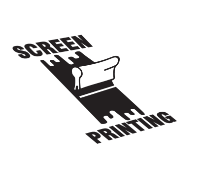 silk screen printing squeegee logo design template illustration free vector 1 1